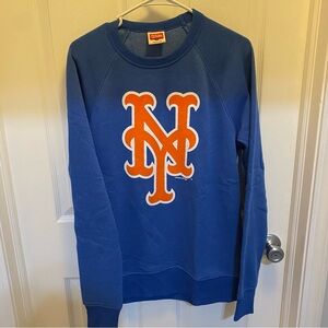 LIKE NEW,  NEW YORK METS CREW NECK SWEATSHIRT